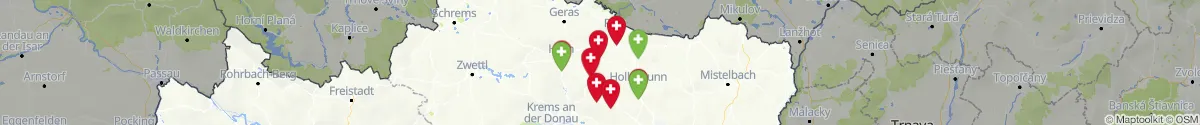 Kartenansicht für Apotheken-Notdienste in der Nähe von Röschitz (Horn, Niederösterreich)